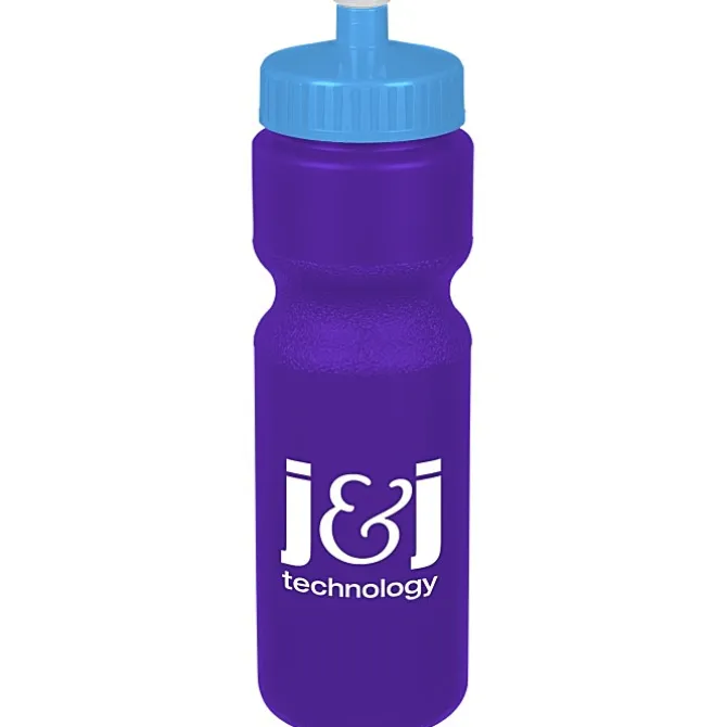 Sport Bottle with Push Pull Lid - 28 oz - Colors