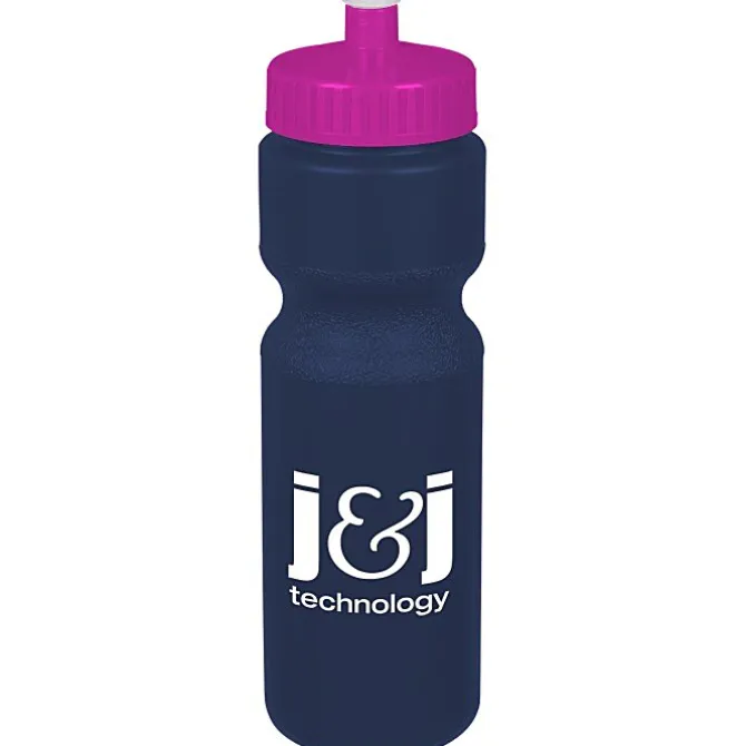 Sport Bottle with Push Pull Lid - 28 oz - Colors
