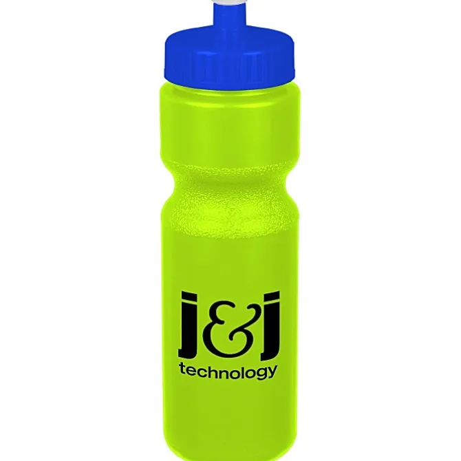 Sport Bottle with Push Pull Lid - 28 oz - Colors