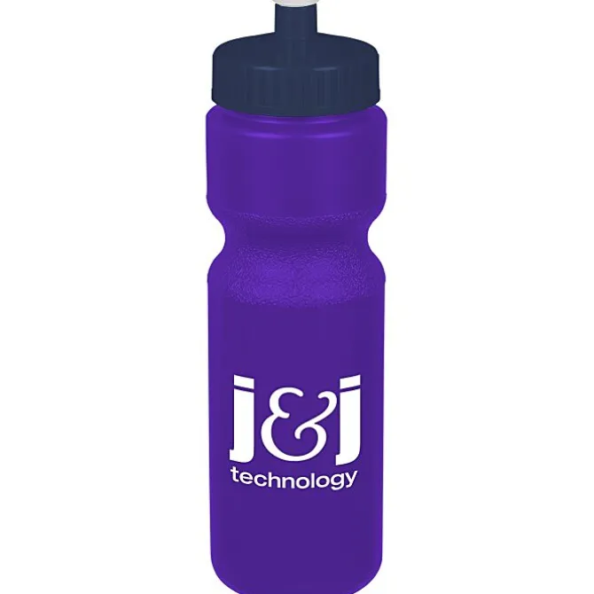 Sport Bottle with Push Pull Lid - 28 oz - Colors