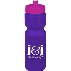 Sport Bottle with Push Pull Lid - 28 oz - Colors
