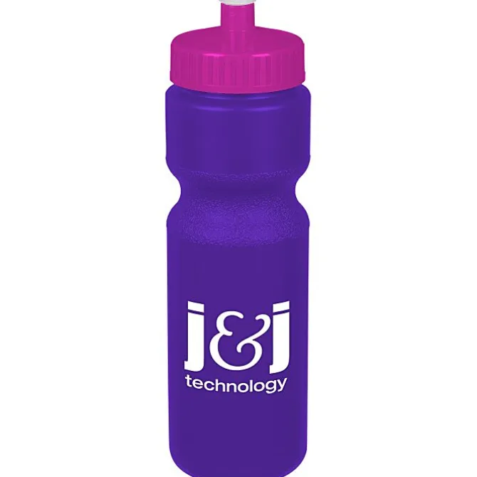 Sport Bottle with Push Pull Lid - 28 oz - Colors