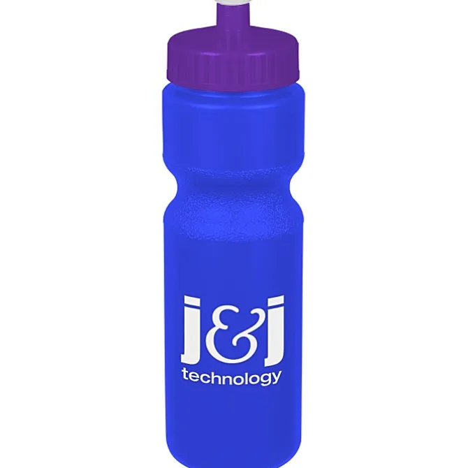 Sport Bottle with Push Pull Lid - 28 oz - Colors