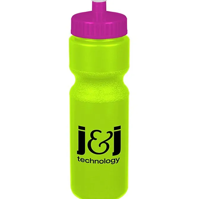 Sport Bottle with Push Pull Lid - 28 oz - Colors