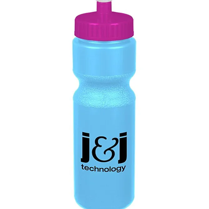 Sport Bottle with Push Pull Lid - 28 oz - Colors