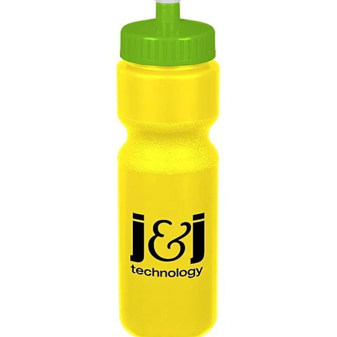 Sport Bottle with Push Pull Lid - 28 oz - Colors