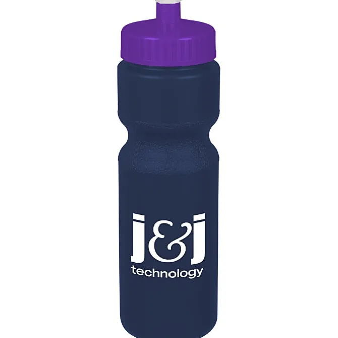 Sport Bottle with Push Pull Lid - 28 oz - Colors