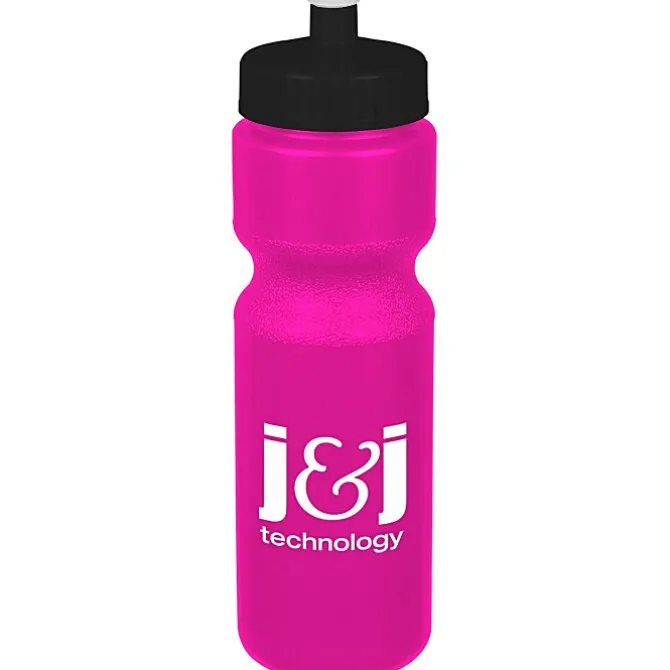 Sport Bottle with Push Pull Lid - 28 oz - Colors