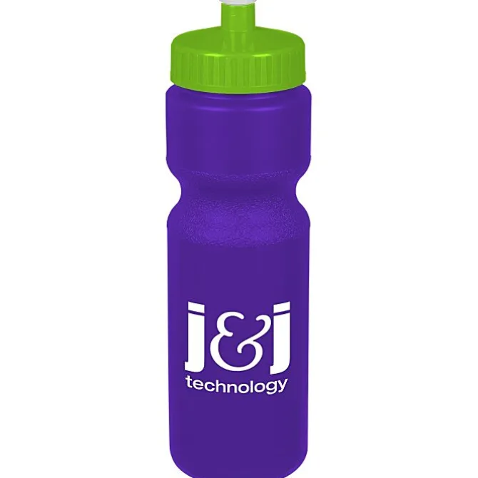 Sport Bottle with Push Pull Lid - 28 oz - Colors