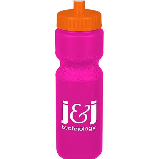 Sport Bottle with Push Pull Lid - 28 oz - Colors