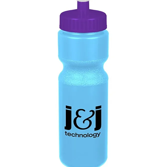 Sport Bottle with Push Pull Lid - 28 oz - Colors