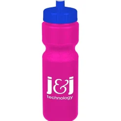 Sport Bottle with Push Pull Lid - 28 oz - Colors