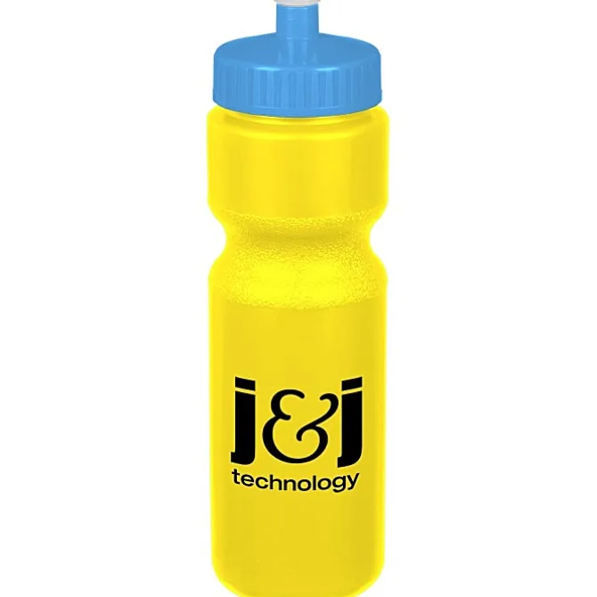 Sport Bottle with Push Pull Lid - 28 oz - Colors