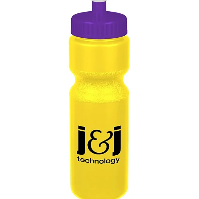 Sport Bottle with Push Pull Lid - 28 oz - Colors