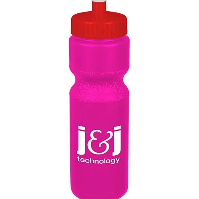 Sport Bottle with Push Pull Lid - 28 oz - Colors