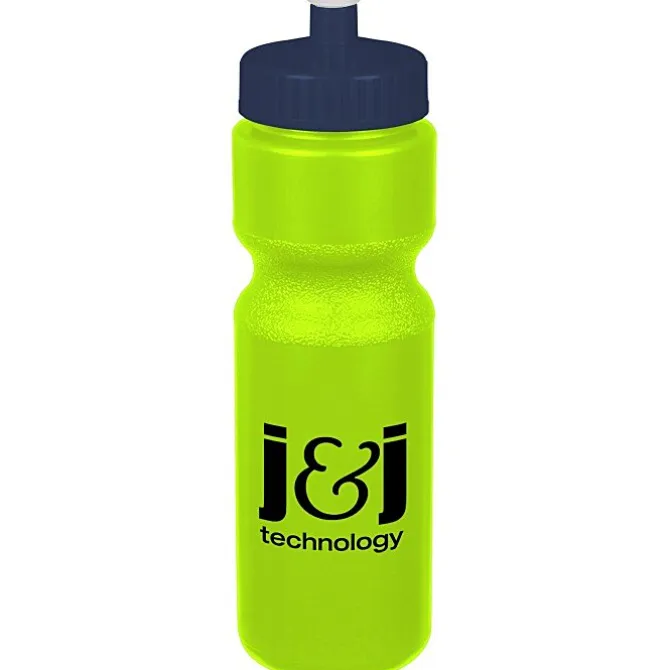 Sport Bottle with Push Pull Lid - 28 oz - Colors