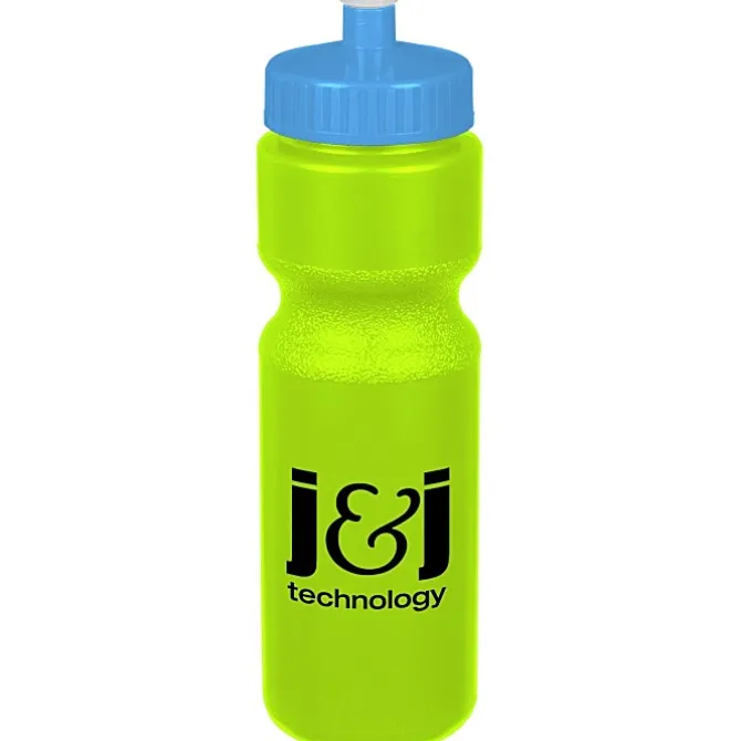 Sport Bottle with Push Pull Lid - 28 oz - Colors