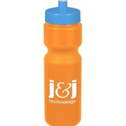 Sport Bottle with Push Pull Lid - 28 oz - Colors