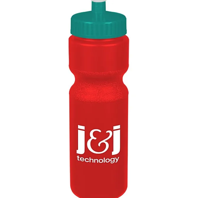 Sport Bottle with Push Pull Lid - 28 oz - Colors