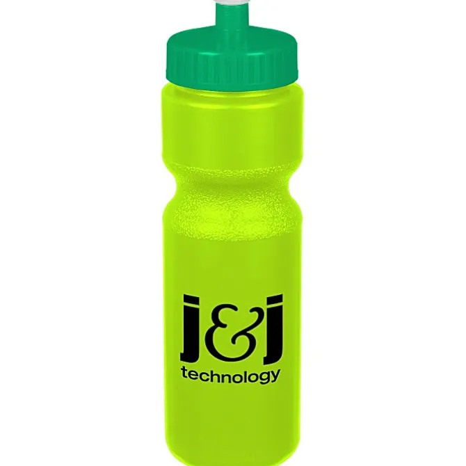 Sport Bottle with Push Pull Lid - 28 oz - Colors