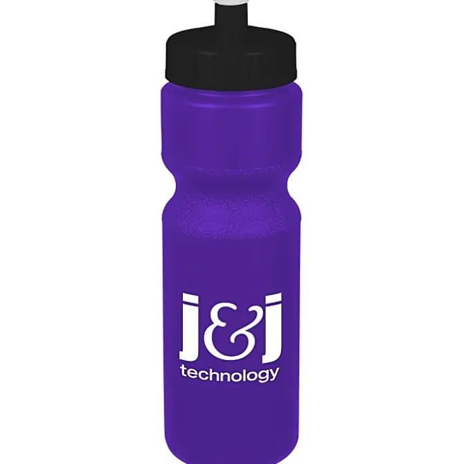 Sport Bottle with Push Pull Lid - 28 oz - Colors