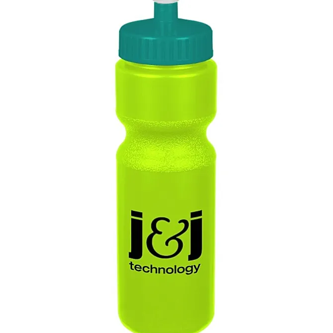 Sport Bottle with Push Pull Lid - 28 oz - Colors