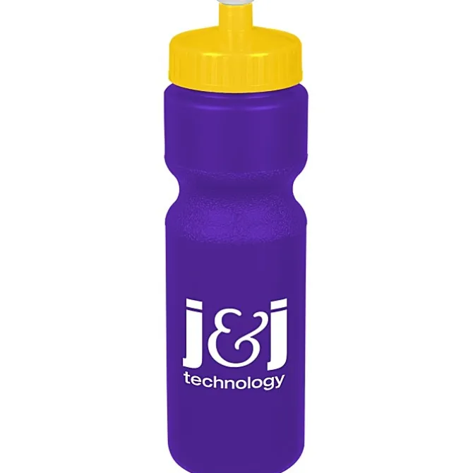 Sport Bottle with Push Pull Lid - 28 oz - Colors