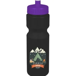Sport Bottle with Push Pull Lid - 28 oz - Colors - Full Color