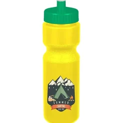 Sport Bottle with Push Pull Lid - 28 oz - Colors - Full Color