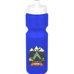 Sport Bottle with Push Pull Lid - 28 oz - Colors - Full Color