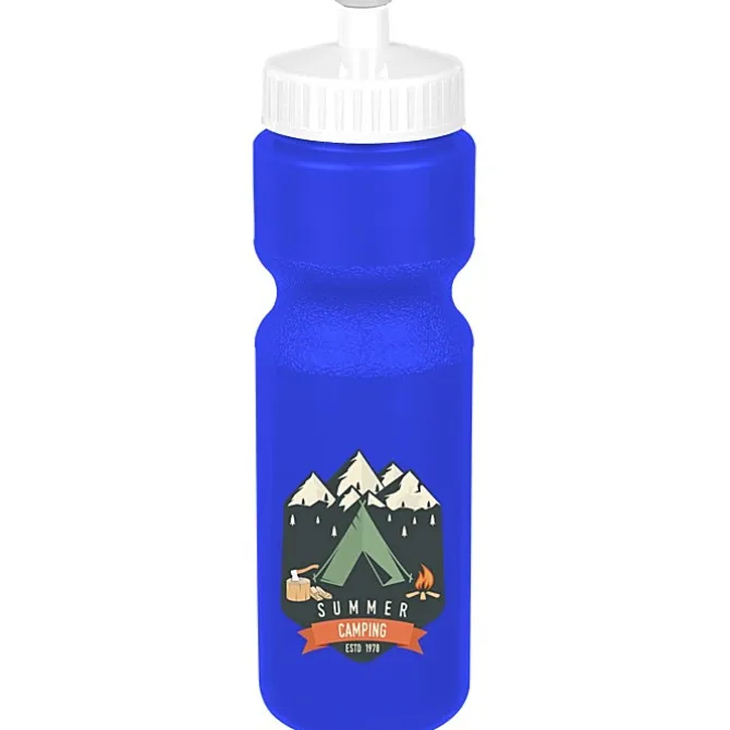Sport Bottle with Push Pull Lid - 28 oz - Colors - Full Color
