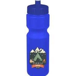Sport Bottle with Push Pull Lid - 28 oz - Colors - Full Color