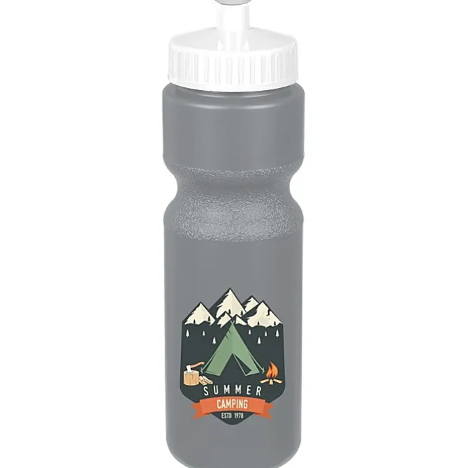 Sport Bottle with Push Pull Lid - 28 oz - Colors - Full Color