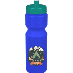 Sport Bottle with Push Pull Lid - 28 oz - Colors - Full Color