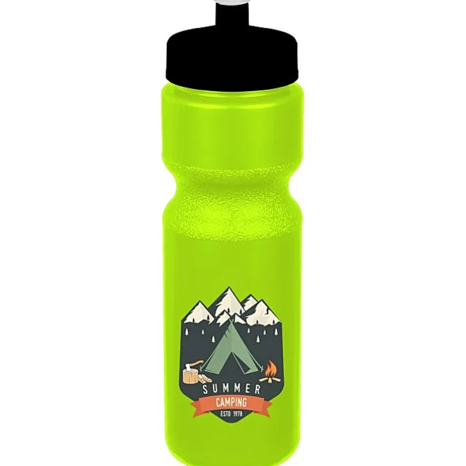 Sport Bottle with Push Pull Lid - 28 oz - Colors - Full Color