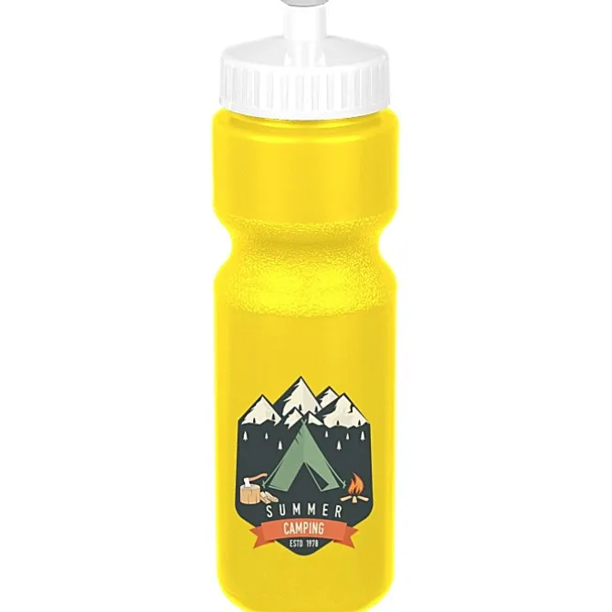 Sport Bottle with Push Pull Lid - 28 oz - Colors - Full Color