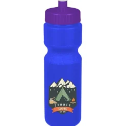 Sport Bottle with Push Pull Lid - 28 oz - Colors - Full Color