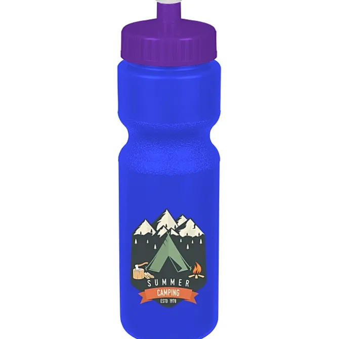 Sport Bottle with Push Pull Lid - 28 oz - Colors - Full Color