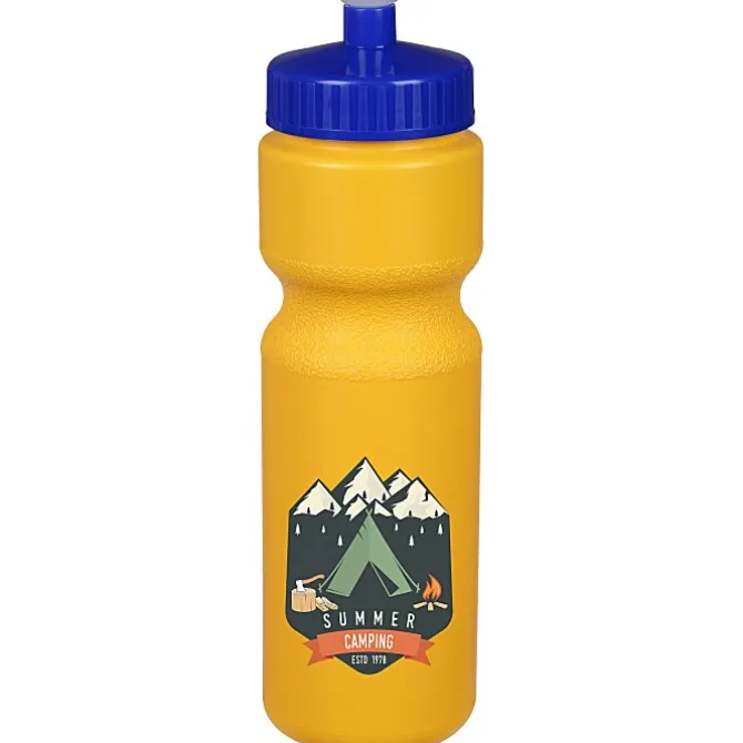 Sport Bottle with Push Pull Lid - 28 oz - Colors - Full Color