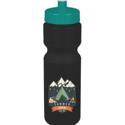 Sport Bottle with Push Pull Lid - 28 oz - Colors - Full Color