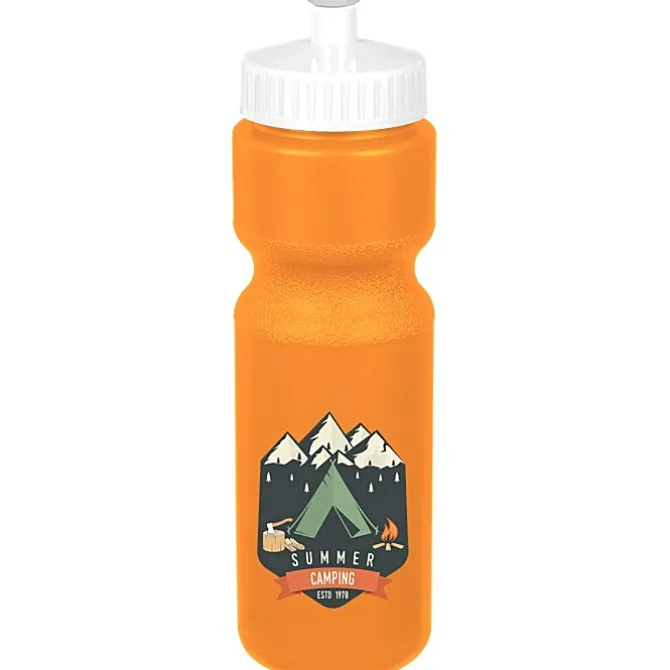 Sport Bottle with Push Pull Lid - 28 oz - Colors - Full Color