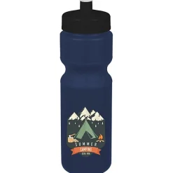 Sport Bottle with Push Pull Lid - 28 oz - Colors - Full Color
