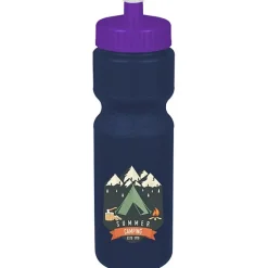 Sport Bottle with Push Pull Lid - 28 oz - Colors - Full Color