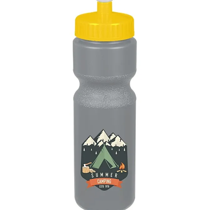 Sport Bottle with Push Pull Lid - 28 oz - Colors - Full Color