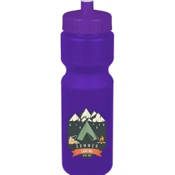 Sport Bottle with Push Pull Lid - 28 oz - Colors - Full Color