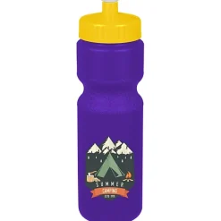 Sport Bottle with Push Pull Lid - 28 oz - Colors - Full Color