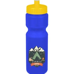 Sport Bottle with Push Pull Lid - 28 oz - Colors - Full Color