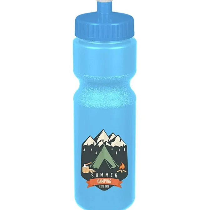 Sport Bottle with Push Pull Lid - 28 oz - Colors - Full Color