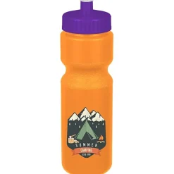 Sport Bottle with Push Pull Lid - 28 oz - Colors - Full Color