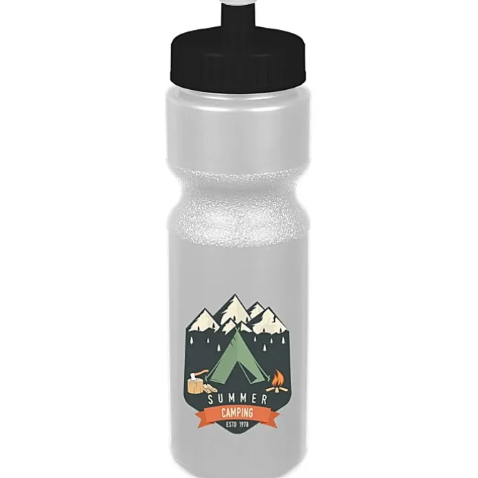 Sport Bottle with Push Pull Lid - 28 oz - Colors - Full Color